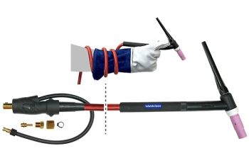 Weldclass TIG Torch PLATINUM TK17 Super-Flex 4m (150 Amp) WC-04997