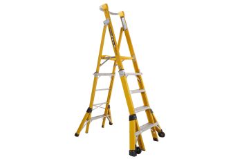 Gorilla 1.5-2.4M Adjustable Fibreglass Platform Ladder FPL0508-I