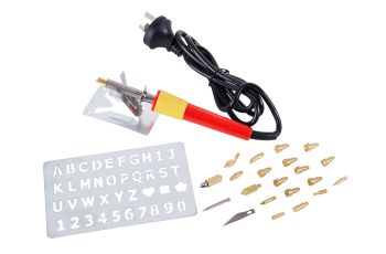 Hot Devil Wood Burning and Hobby Set 24 Piece Soldering Kit HDWBK