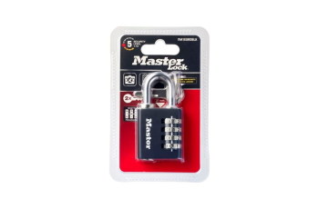Masterlock 40mm Combination & Key Padlock 7641EURDBLKAU