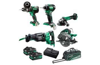 HiKOKI 36V 5 Piece Cordless Brushless Combo Pack KC36D5P3(HRZ)