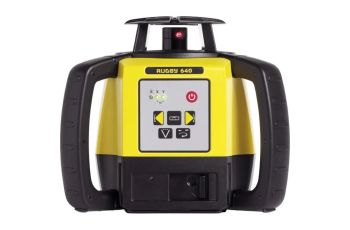 Leica Rugby 640 Laser Level with Rod-Eye 160 Digital Receiver Alkaline LG6005989