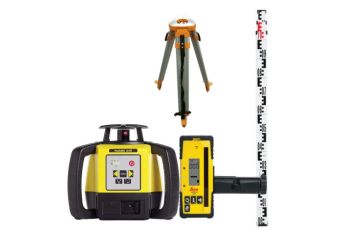 Leica Rugby 640 Laser Level Combo Kit with Rod-Eye 160 Receiver Alkaline Aluminium Tripod and Staff LG6005989KIT