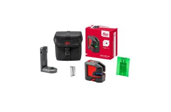 Leica Lino L2Gs-1 Green Beam Cross-Line Laser Level with TWIST 250 Adapter Target and Soft Case LG912932