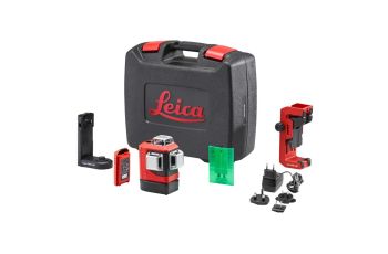Leica Lino L6G-1 3x360 Green Beam Laser Level with Li-Ion Battery Wall Mount and Rugged Case LG912971