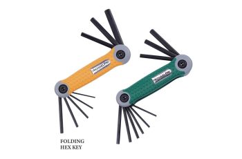 MICHAEL PRO FOLDING HEX KEY ALLEN WRENCH SET METRIC & SAE MP001007
