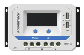 PowerTech Solar Charge Controller 12v/24v 30A PWM For Lead Acid Battery MP3766