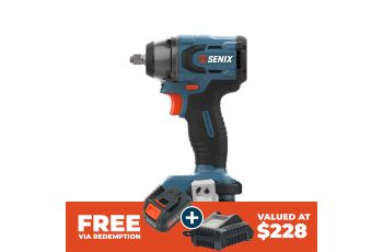 Senix X2 18V 3/8" Brushless Compact Impact Wrench Skin PDWX2-M11-EU-0