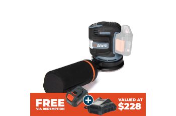 Senix X2 18V Brushless 125mm Random Orbital Sander Skin PSX2-M1-EU-0