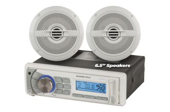 Marine Tech Marine Radio AM/FM With Bluetooth & 6.5' Speakers QM3814-6.5