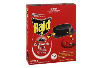 Raid Cockroach Bait 12 Pack Fast Killing Child Resistant 635045