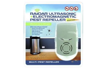 RAiDAR Multi Pest Repeller Electromagnetic & Sonic With Night Light DTAN-C633