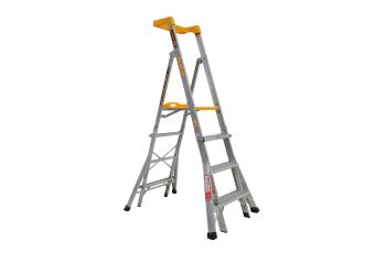 Gorilla 1.15m-1.75M 150KG Adjustable Aluminium Platform Ladder RPL0406-I