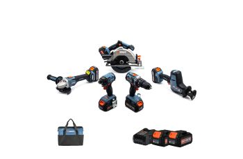 Senix 5PC 18V 4.0Ah Li-Ion Brushless Cordless Combo Kit S2K5B1-01