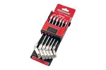 Sidchrome Wrench Set Geared Flex Metric 6P SCMT22293