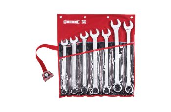 Sidchrome 7Pc Ring & Open End Spanner Set AF Large Size SCMT22413