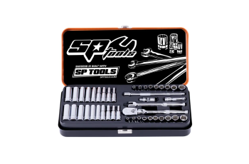 SP Tools 1/4"DR 43PC 6/12PT Metric/SAE Socket Set SP20101