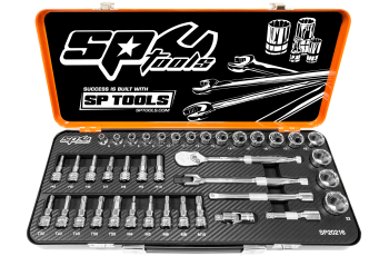 SP Tools 39PC 3/8"DR Inhex Torx & Spline Metric Socket Set SP20216