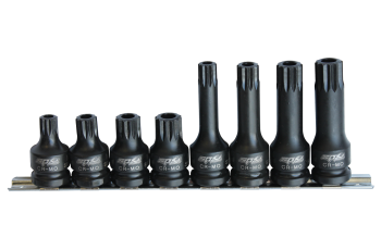 SP Tools Socket Rail Impact 1/2Dr Tamper Spline 8Pc SP20385