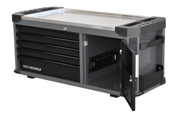 SP Tools Tool Box And Power Tool Cupboard 5 Drawer Tech Series SP42345D