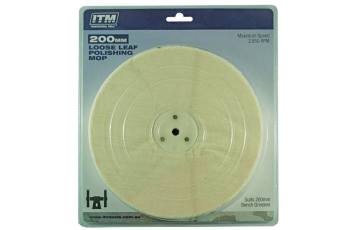 ITM 200 X 25MM 50 Fold Polishing Mop Loose Leaf TM405-002