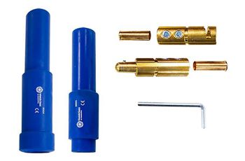 Weldclass Cable Joiners 500 Amp Standard Male/Female Set (Blue) WC-01499