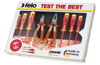 FELO SCREWDRIVER AND  PLIER SET ERGONIC VDE 1000V 8PC 41398517