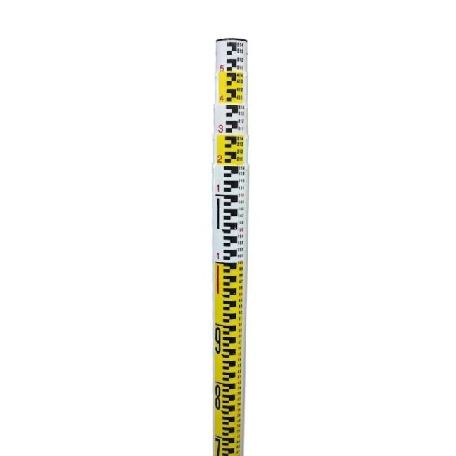 Myzox GFS-55 5m 5 Section Metric-Face Fibreglass Staff with Cover 011101