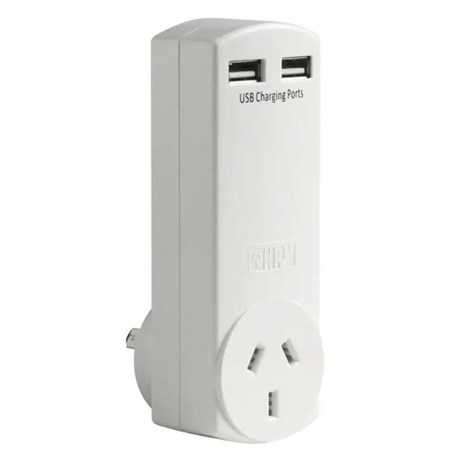 HPM 02USB Twin USB Adaptor Tablet & Smartphone Superfast Charging 02USB