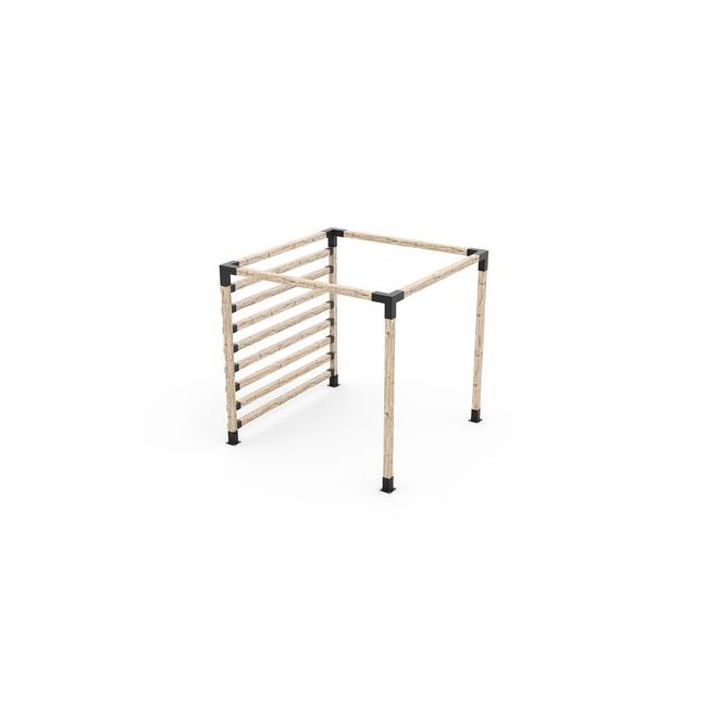 Toja Grid Pergola Kit W/ Post Wall GK-4X4SPW-NS