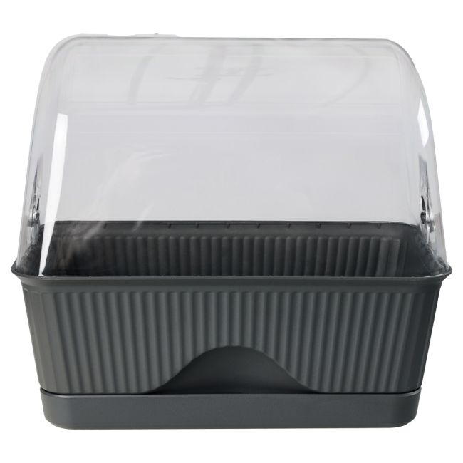 Backyard Farmer Lula Mini Greenhouse Grey 10160448