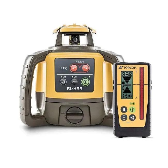 Topcon RL-H5A Rotating Laser (Dry Battery With Premium - LS100D Receiver) 1021200-17