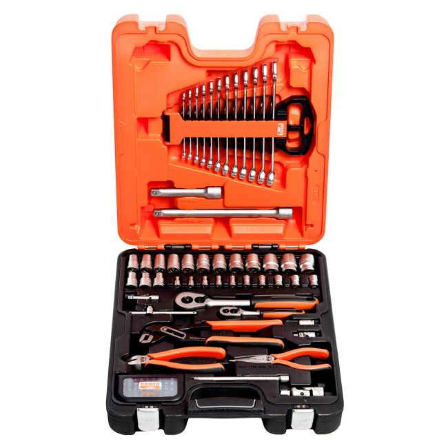 Bahco 81 Piece Socket & Mechanical Tool Set 1/2"Dr - 1/4"Dr S81MIX