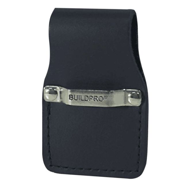 BuildPro Tape Measure Clip Heavy Duty Stitching Leather LBFTC