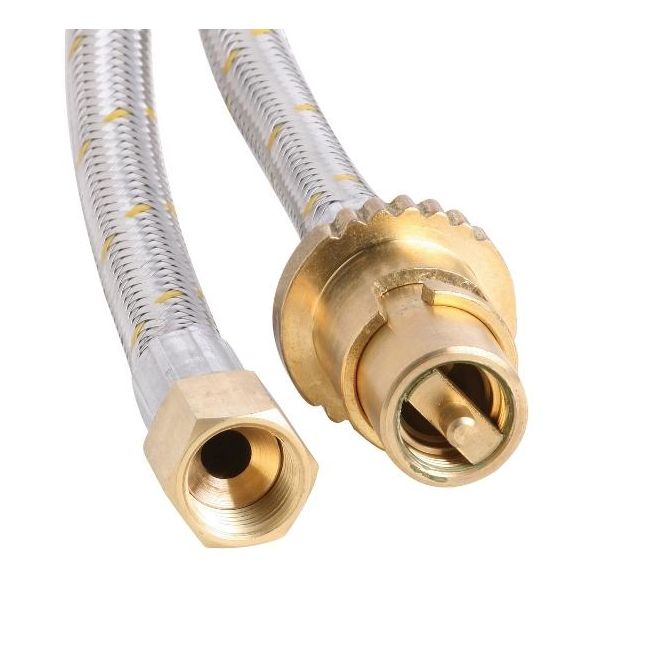 Bromic 1500x10mm Stainless Steel Gas Hose 3/8″ SAE 10HAS1500