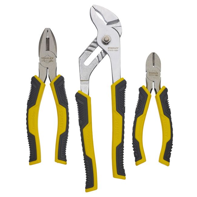 Stanley 3PC Cushion Grip Plier Set STHT0-74471