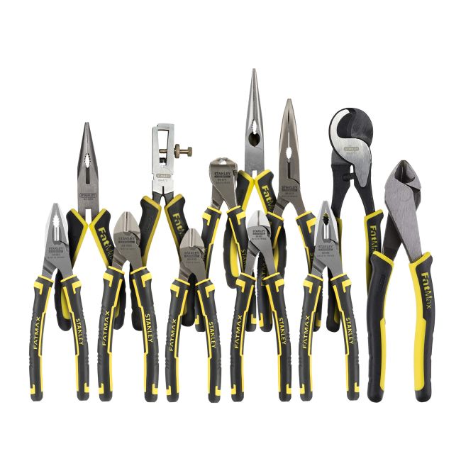 Stanley 89-800 Plier Set 12 Piece Combination Long Nose Side Cable Cutter FATMAX 89-800