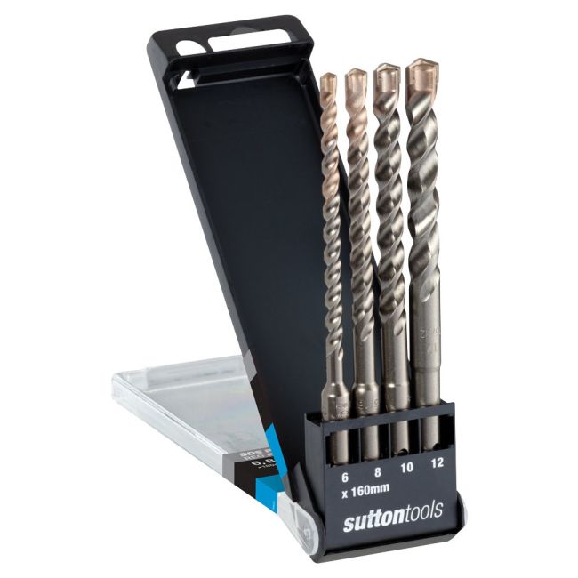 Sutton Tools Drill Bit Set 4 Piece 160mm SDS Plus REO Pro Set D6230004