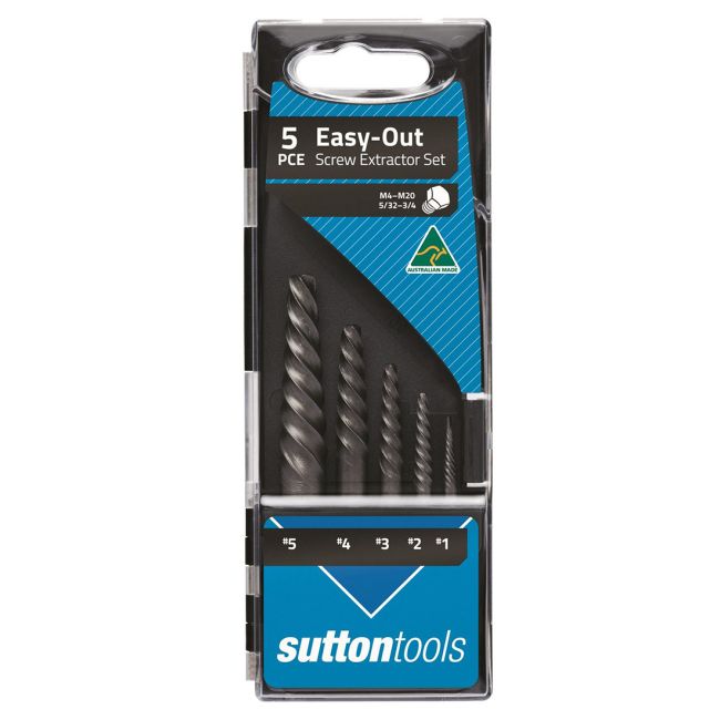 Sutton Tools Screw Extractor Set 5 Piece no.1-no.5 Easy-Out M603S15