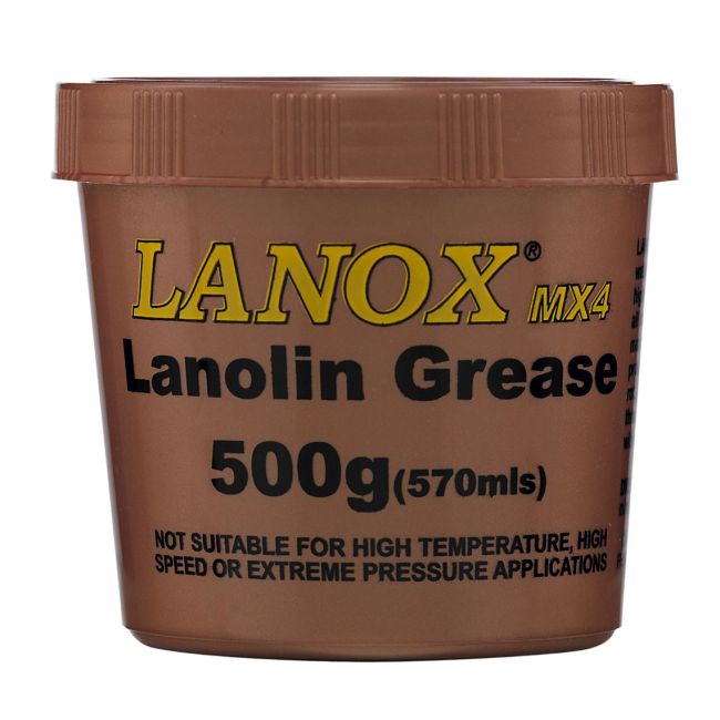 Lanox Lanolin Grease 500g Non-Toxic Food Grade Approved MX4G