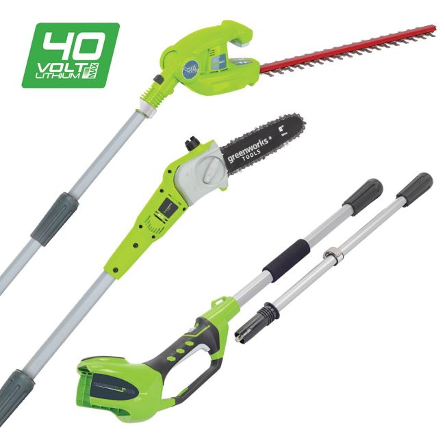 Greenworks 40V 2in1 Pole Saw and Hedge Trimmer Skin 1300607AU