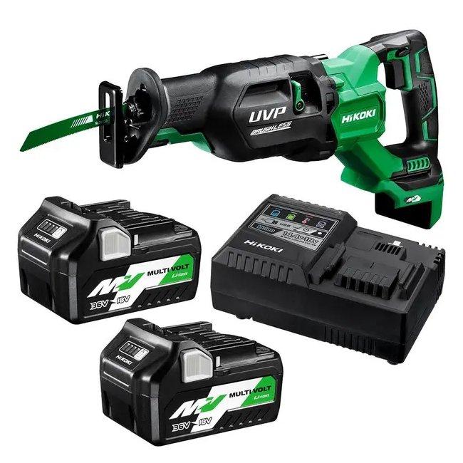 HiKOKI 36V 2 x 2.5Ah/5.0Ah MultiVolt Reciprocal Saw Kit CR36DA(HGZ)