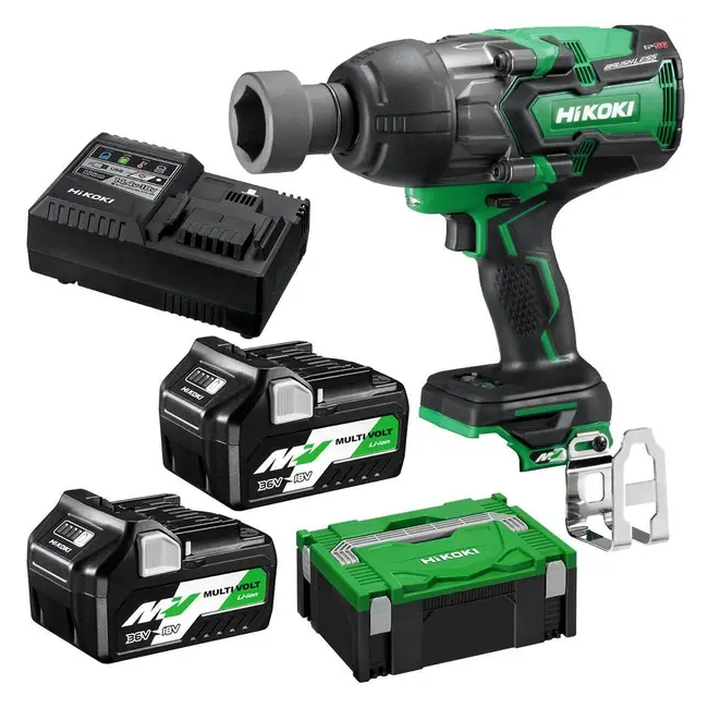 HIKOKI 36V MultiVolt 2.5Ah/5.0Ah 3/4" Impact Wrench Kit WR36DA(HRZ)