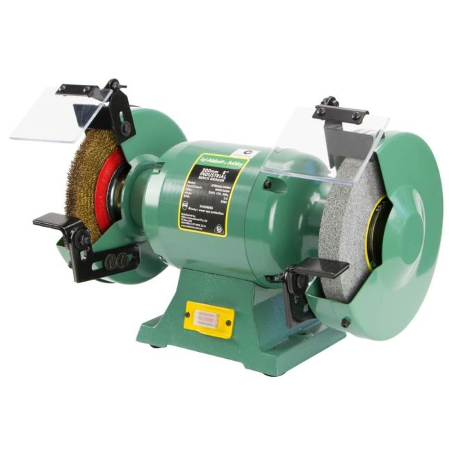 Abbott & Ashby Bench Grinder 8" 600w Industrial Wire Wheel ATBG600/8WBM