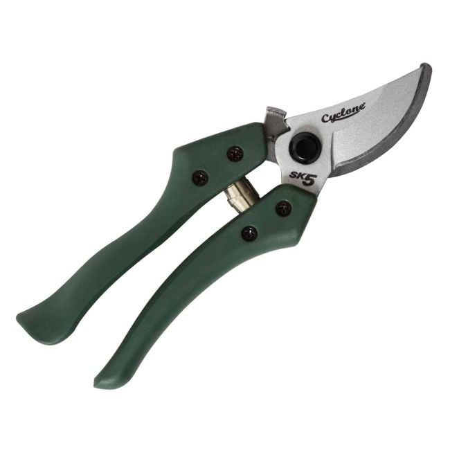 Cyclone Secateurs Bypass 200mm Pruner Quick Release Glass Filled Nylon
