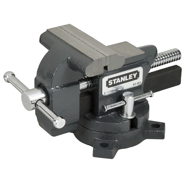 Stanley Bench Vice 100mm 4" Light Duty Cast Iron FATMAX 1-83-065
