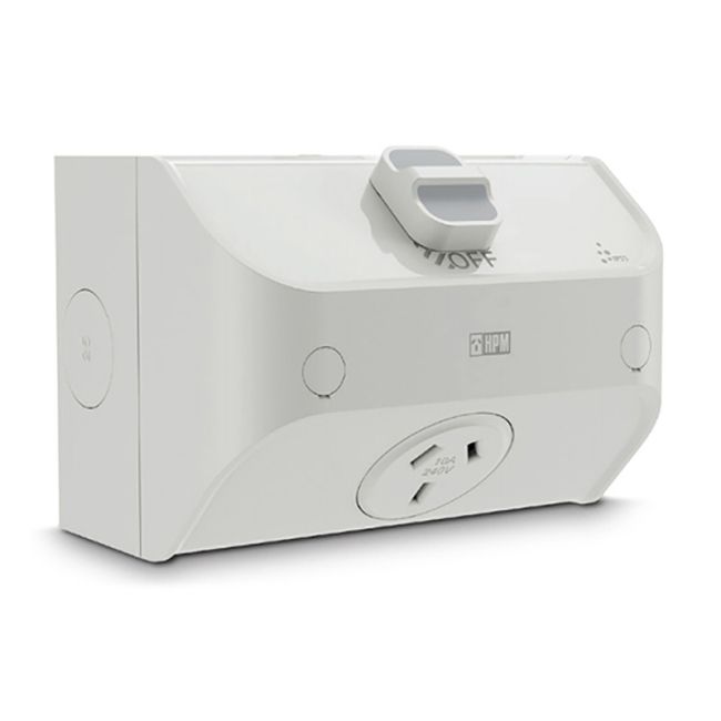 HPM RWL787MG Powerpoint Aqua Life 10Amp Single Surface Mount Waterproof RWL787MG