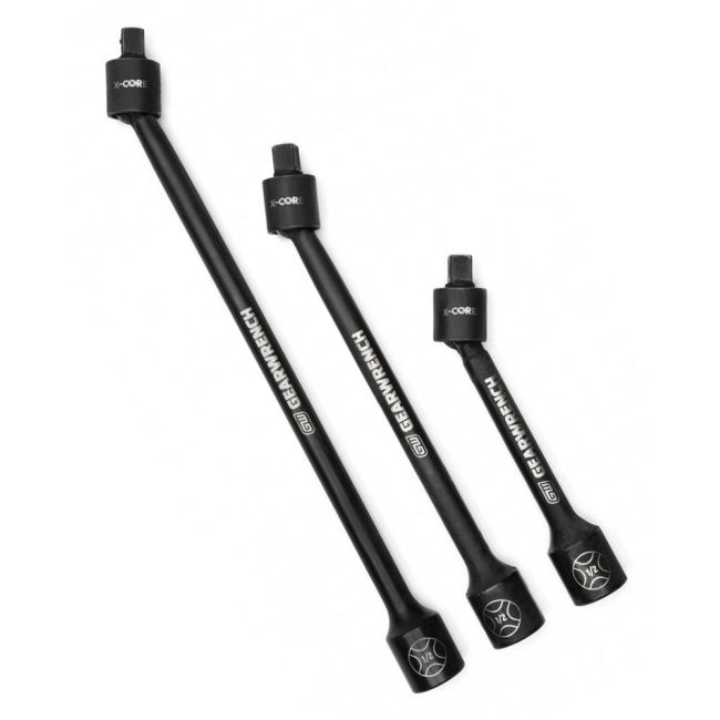 GearWrench 84721 Pinless Impact Universal Joint Extension Set 3 Piece 1/2"Dr 6", 9", & 12" 84721