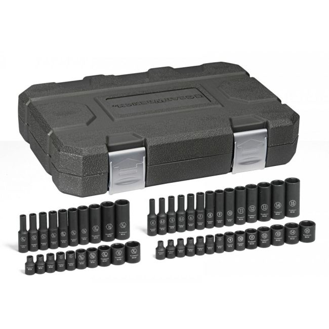 GearWrench Impact Socket Set 48 Piece 1/4"Dr Deep & Standard METRIC/SAE 84902