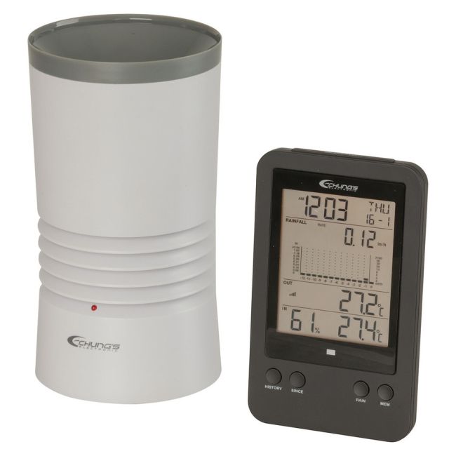 Digitech Digital Rain Gauge with Temperature XC-0430